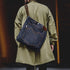 Retro 14oz Denim Crossbody Tote Bag – Embroidered Shoulder Bag